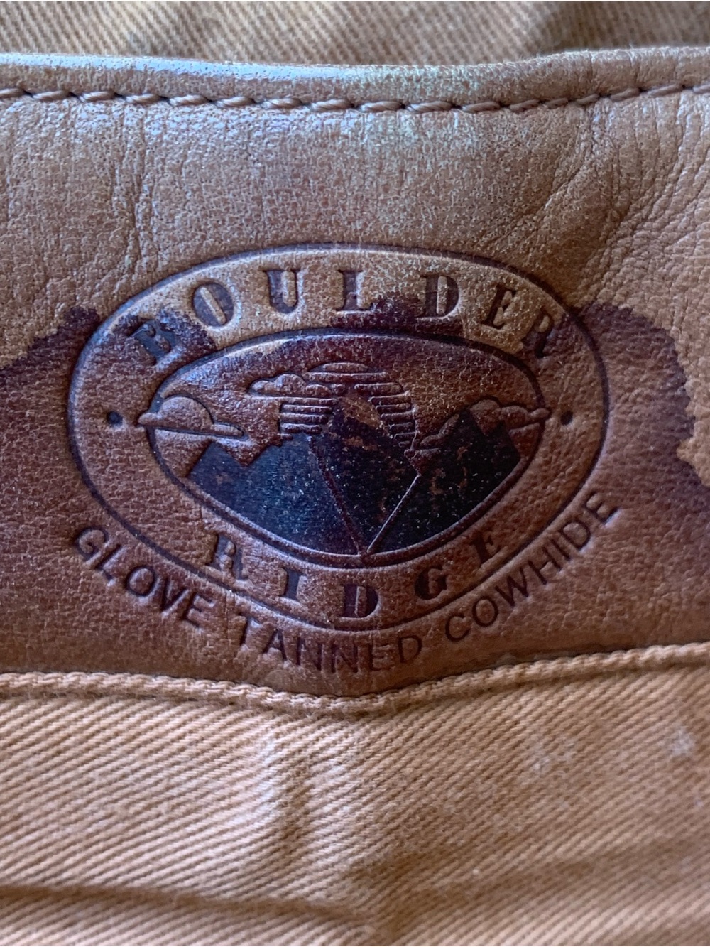 BOULDER RIDGE Glove Tanned Cowhide Leather Gold Hardware Large Messenger Bag - Picture 2 of 12